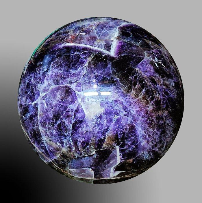 Gepolijste bol van Amatista - Hoogte: 110 mm - Breedte: 110, Verzamelen, Mineralen en Fossielen