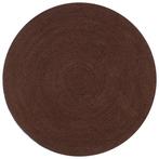 vidaXL Vloerkleed handgemaakt rond 150 cm jute bruin, Verzenden, Nieuw