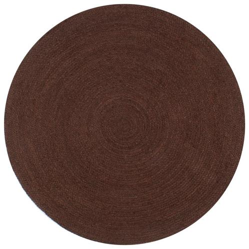 vidaXL Vloerkleed handgemaakt rond 150 cm jute bruin, Huis en Inrichting, Stoffering | Tapijten en Vloerkleden, Nieuw, Verzenden