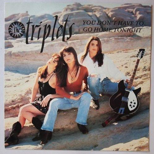 Triplets, The - You dont have to go home tonight - 12, Cd's en Dvd's, Vinyl Singles, Maxi-single, Gebruikt, 12 inch, Pop