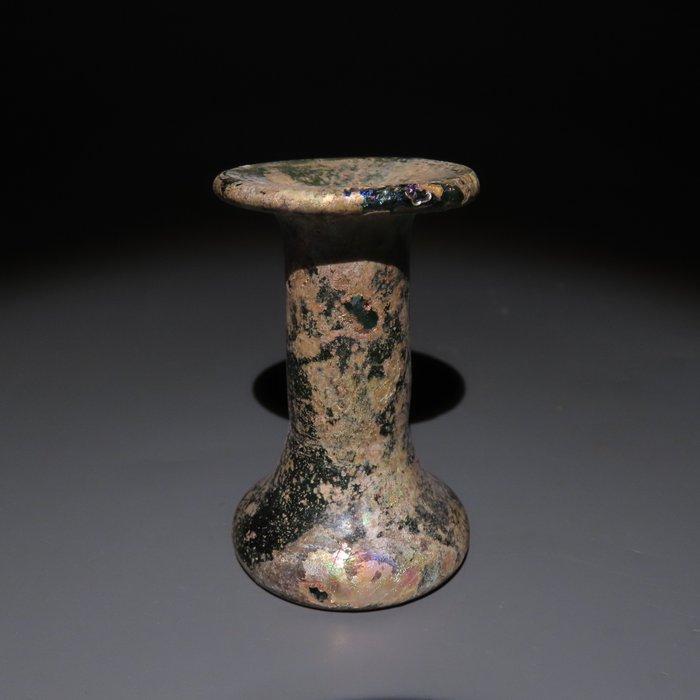 Oud-Romeins Glas Fles. 1e-3e eeuw na Christus. Hoogte 6,2, Verzamelen, Mineralen en Fossielen
