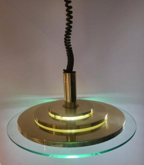 Hillebrand - Lamp - Glas, Messing - lamp, Antiek en Kunst, Antiek | Meubels | Stoelen en Sofa's