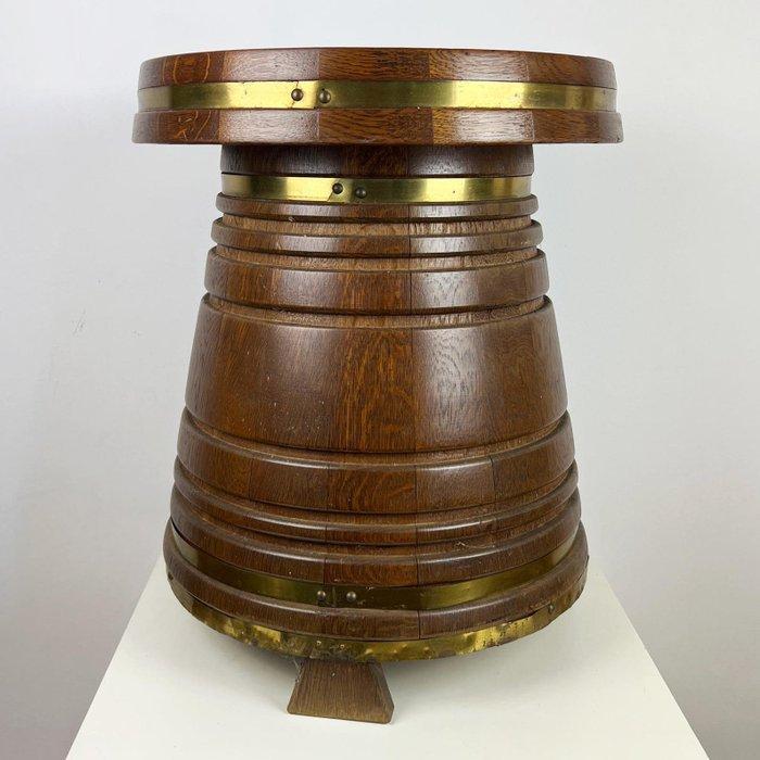 Drankkast - Eik - Coopered eiken barmeubel, Antiek en Kunst, Curiosa en Brocante