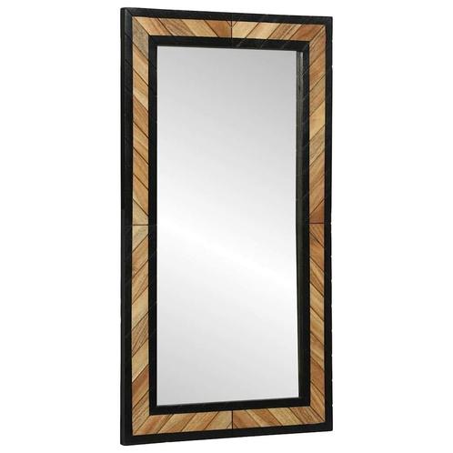vidaXL Spiegel 90x2x50 cm Massief Acaciahout, Huis en Inrichting, Woonaccessoires | Spiegels, Nieuw, Verzenden