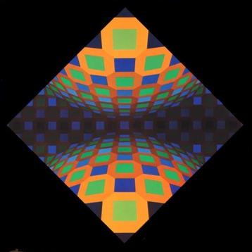 Victor Vasarely (1906-1997) - 8 sérigraphies. Structures