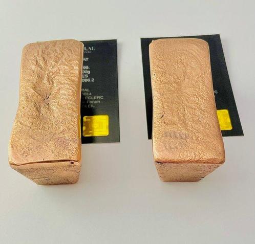 1kg (2 x 500 grammes) - Goud .999 - Copper - Fonderie, Postzegels en Munten, Edelmetalen en Baren