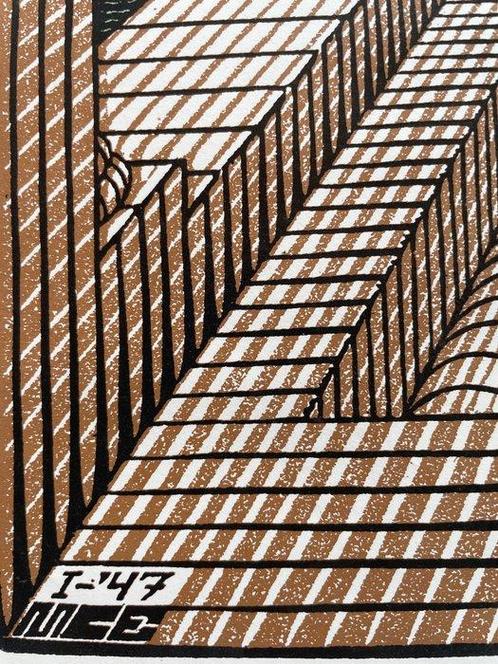 M.C. Escher (1898-1972) - Another World (Andere Wereld), Antiek en Kunst, Antiek | Overige Antiek