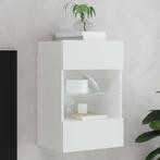 vidaXL Tv-meubel met LED-verlichting 40x30x60,5 cm wit, Huis en Inrichting, Kasten |Televisiemeubels, Verzenden, Nieuw