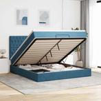 vidaXL Ottoman bed met matrassen en LEDs 160x200cm fluweel, Huis en Inrichting, Verzenden, Nieuw