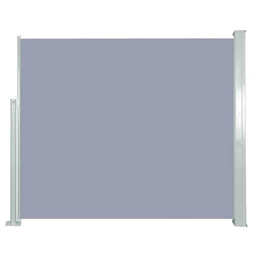 vidaXL Windscherm uittrekbaar 120x300 cm grijs, Tuin en Terras, Parasols, Nieuw, Verzenden