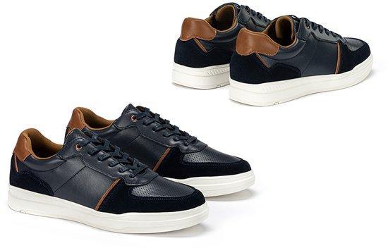 2dekans | Milanoro - Stijlvolle lederen herensneakers - Navy, Kleding | Heren, Schoenen, Ophalen of Verzenden