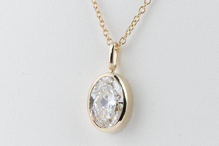 Halsketting - 14 karaat Geel goud - 4.00ct. tw. Diamant, Handtassen en Accessoires, Kettingen