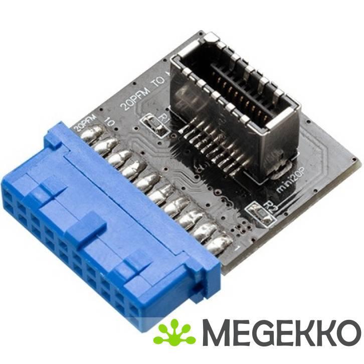 Akasa 20-pin USB 3.1 internal connector, Computers en Software, Overige Computers en Software, Nieuw, Verzenden