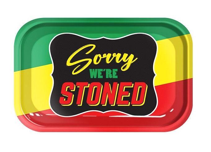 Rolling Tray - Stoned Rasta     Medium, Verzamelen, Rookartikelen, Aanstekers en Luciferdoosjes, Nieuw, Verzenden