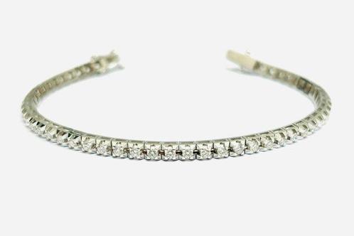 Armband - 18 karaat Witgoud - 2.90ct. tw. Diamant, Handtassen en Accessoires, Armbanden