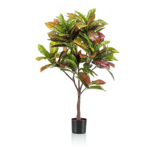 Kunstplant - Croton Codiaeum - Wonderstruik - 120 cm, Maison & Meubles, Accessoires pour la Maison | Plantes & Fleurs artificielles