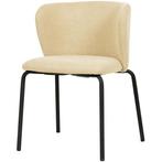 Stoel | BREAK | Stof/Metaal | Beige | Zwarte Frame | Indoor, Verzenden, Nieuw in verpakking
