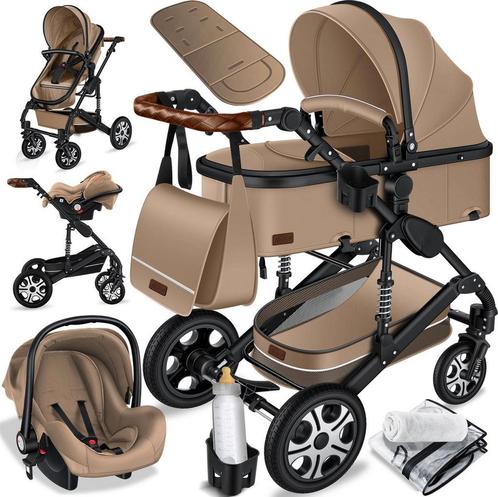 KESSER® 3 in 1 Kinderwagen - Wandelwagen - Kinderbuggy - Bei, Huis en Inrichting, Woonaccessoires | Overige, Verzenden