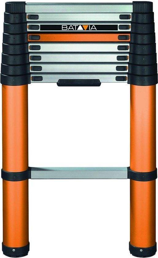 2dekans | Batavia Telescopische ladder 2.63m - SoftClose &, Doe-het-zelf en Bouw, Ladders en Trappen, Ophalen of Verzenden