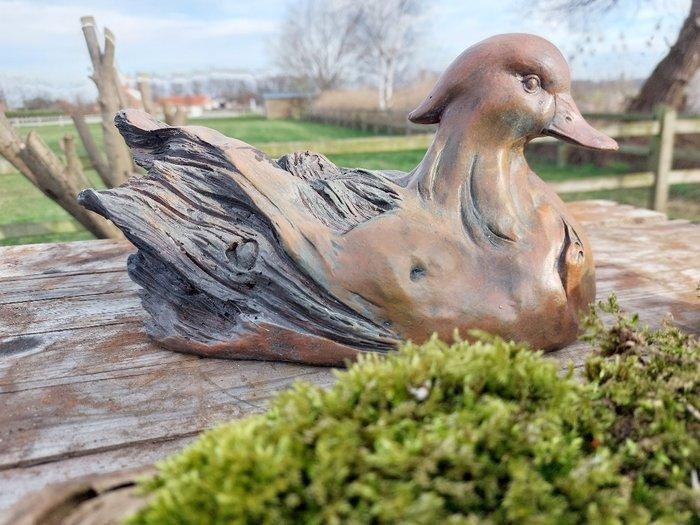 Beeld, set of 2 handmade ducks from bamboo wood - 60 cm -, Antiek en Kunst, Curiosa en Brocante