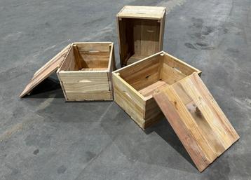 Houten kist met deksel 40x32x23cm - 84st beschikbaar voor biedingen