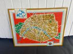 Carte de Paris / Ferembal - Rare metal plate Map of Paris /