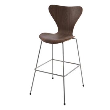 Barkruk butterfly series 76cm Walnoot, Verzenden