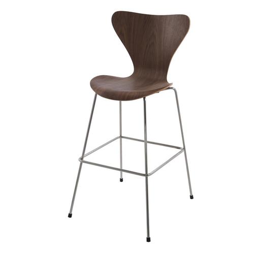 Barkruk butterfly series 76cm Walnoot, Huis en Inrichting, Barkrukken, Nieuw, Verzenden