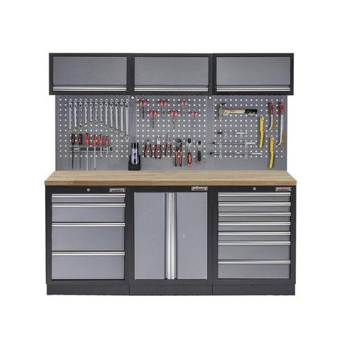 Werkbank set met gereedschapswand, werkplaatsinrichting,, Doe-het-zelf en Bouw, Werkbanken, Ophalen of Verzenden