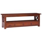 vidaXL Tv-meubel 115x30x40 cm massief mahoniehout bruin, Huis en Inrichting, Verzenden, Nieuw