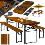 Biertafel / picknicktafel XL - tuintafel met banken - 220 x, Tuin en Terras, Verzenden, Nieuw