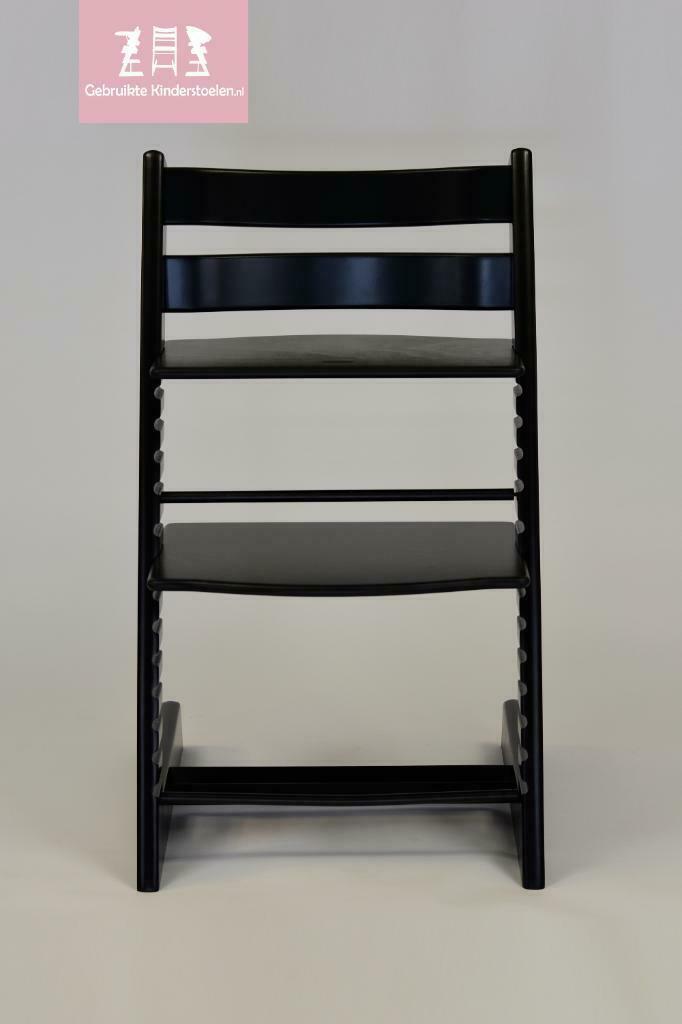 OCCASION/GEBRUIKTE: Stokke Tripp Trapp zwart noir triptrap, Kinderen en Baby's, Kinderstoelen, Meegroeistoel, Zo goed als nieuw