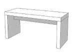*TIP*  Glossy tafel wit 200x100 cm