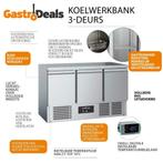 Ecofrost 3-deurs koelwerkbank | RVS | 1365MM | Motor onder, Elektronische apparatuur, Nieuw