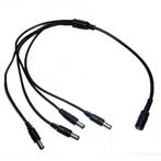 Voeding splitter adapter - 1 naar 4, Doe-het-zelf en Bouw, Elektriciteit en Kabels, Verzenden, Nieuw, Kabel of Snoer