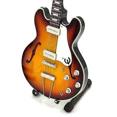 Miniatuur Epiphone Casino 1965  gitaar met gratis standaard, Verzamelen, Film en Tv, Beeldje, Replica of Model, Nieuw, Verzenden