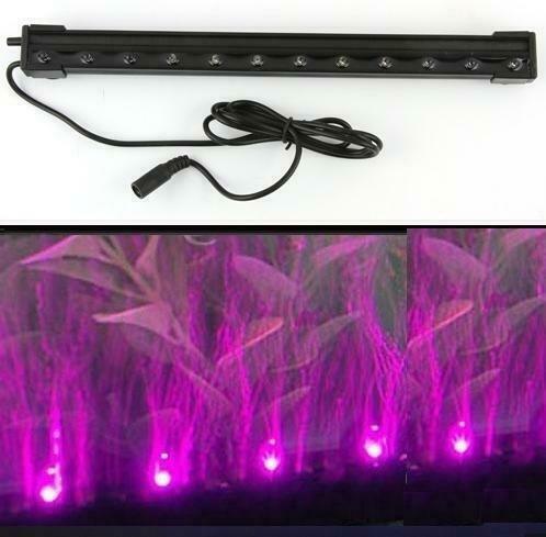 Aquarium LED licht met luchtgordijn PAARS 47cm, Huis en Inrichting, Lampen | Overige, Verzenden