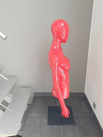 hans boodt - Buste, Design abstracte red bust - 100 cm -