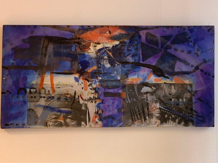 Theo Lambertin (1949-2016) - Indian Blue, Antiek en Kunst, Kunst | Schilderijen | Modern