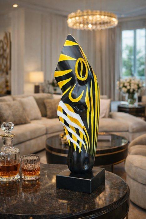 Beeld, Zebra Head - 60 cm - Marmer, mgo - 2025, Antiek en Kunst, Curiosa en Brocante