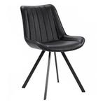 Stoelen | HERCULES | Kunstleer/Metaal | Black | Zwarte, Zakelijke goederen, Verzenden, Nieuw in verpakking