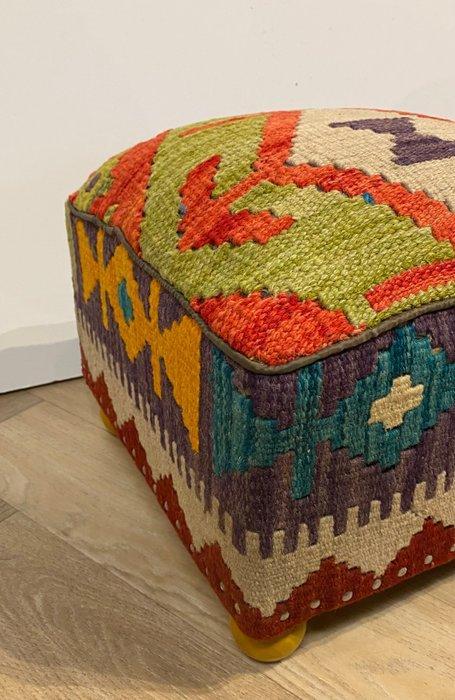 Poef - Wol, Hout, Antiek en Kunst, Curiosa en Brocante