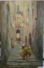 Oscar Ricciardi (1864-1935) - Scorcio di Napoli, Antiek en Kunst