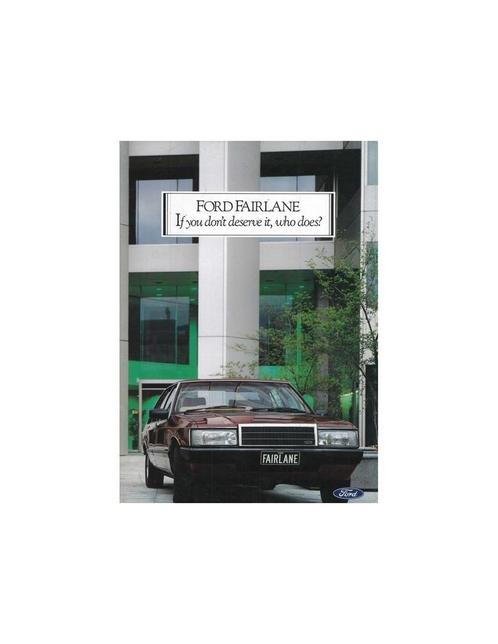1984 FORD FAIRLANE BROCHURE ENGELS, Boeken, Auto's | Folders en Tijdschriften, Ophalen of Verzenden
