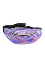 Heuptasje Lila Holografisch Klein Crossbody Tasje Iridescent, Ophalen of Verzenden, Nieuw, Overige kleuren