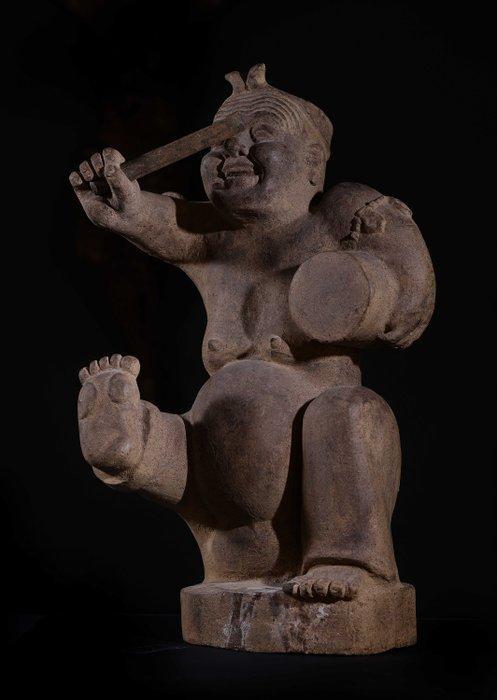 Oud Azië, Han-dynastie, terracotta trommelaar. Met T.L.-test, Verzamelen, Mineralen en Fossielen