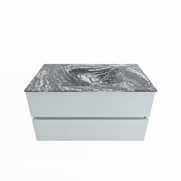MONDIAZ VICA-DLUX 90cm badmeubel onderkast Clay 2 lades., Ophalen of Verzenden, Overige typen