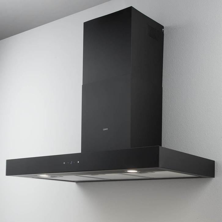 Wanddampkap - 90 cm - Zwart - A++ - CENDO MB890EPDZ, Elektronische apparatuur, Afzuigkappen, Vrijstaand, 600 tot 800 m³ per uur