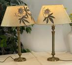 Tafellamp (2) - Vintage tafellampen met bloemendecoratie, Antiek en Kunst, Curiosa en Brocante