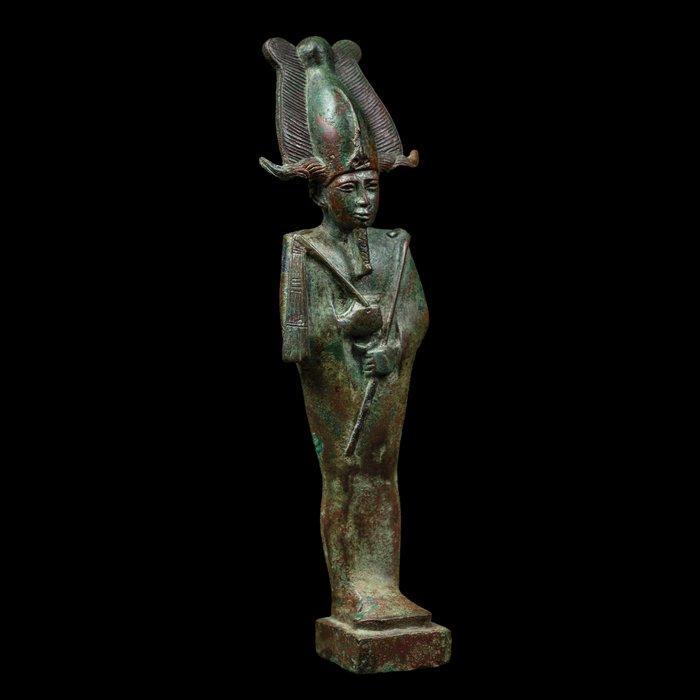 Oud-Egyptisch Brons Osiris god. Late Periode, 664-332 v.Chr., Verzamelen, Mineralen en Fossielen